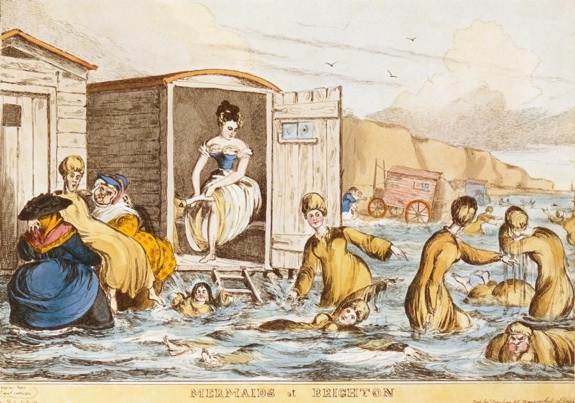 “Mermaids at Brighton” by William Heath (1795 - 1840), c. 1829