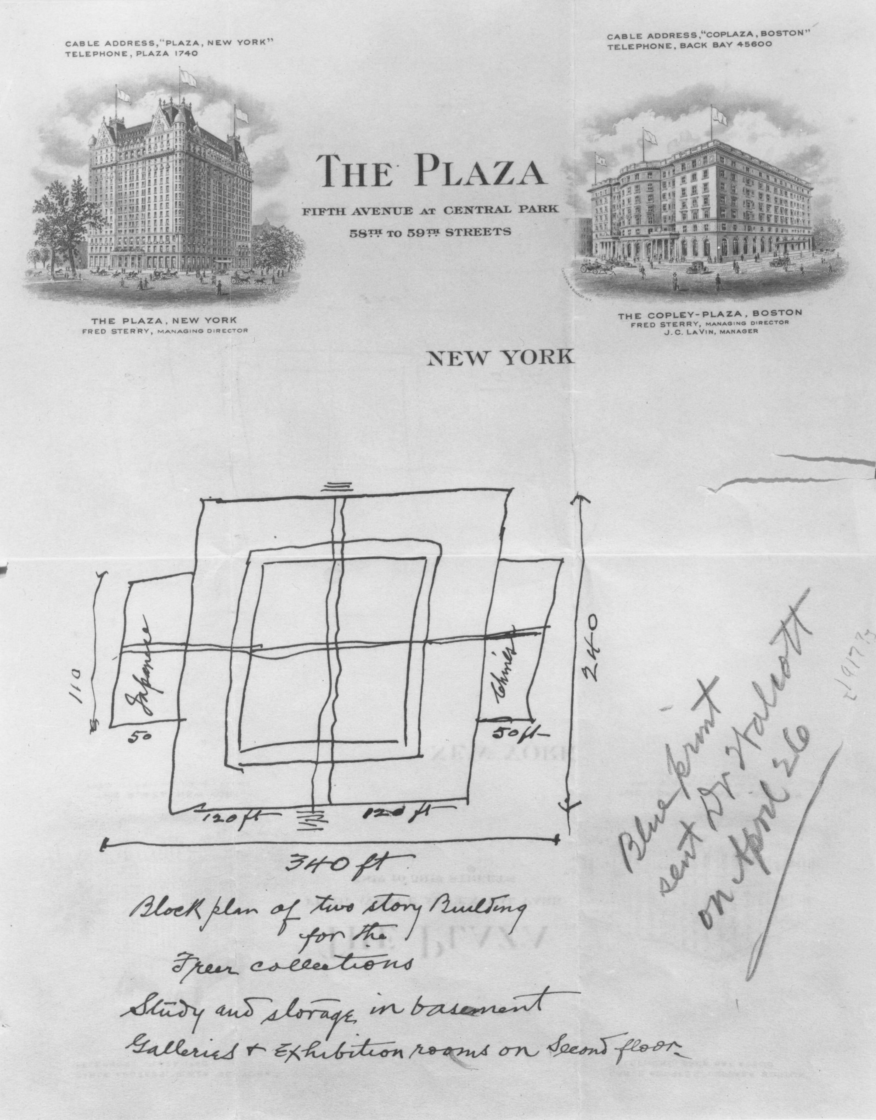 Freer's sketch
