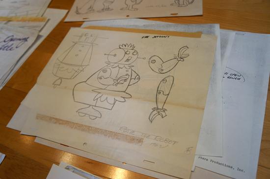 Early concept illustration of Rosey the Robot