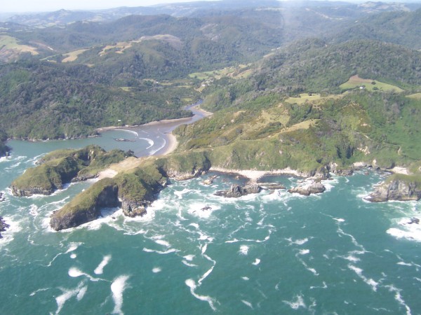 The waters surrounding Chiloé