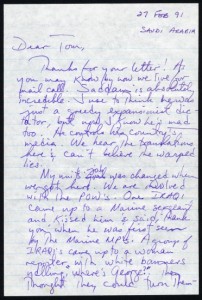 A letter from Operation Desert Storm.