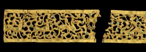 A golden diadem decorated