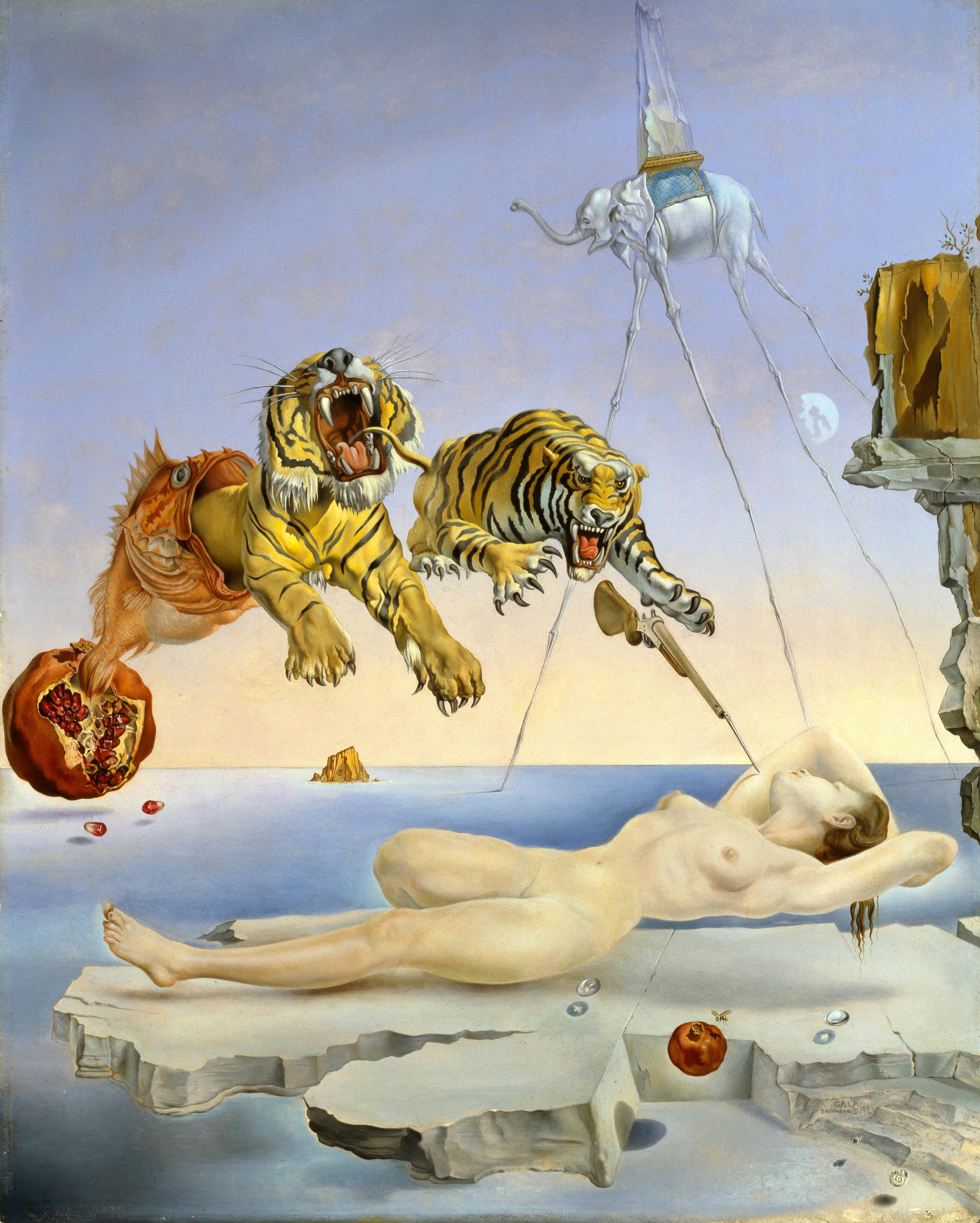 salvador_dali._somni_causat_pel_vol_duna_abella_al_voltant_duna_magrana_un_segon_abans_de_despertar_c_salvador_dali_fundacio_gala-salvador_dali_vegap_barcelona_2018.jpg
