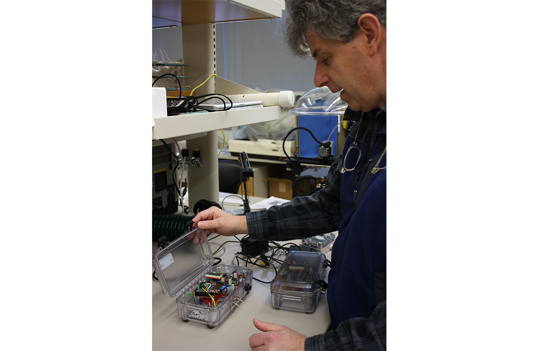 Miller in his lab