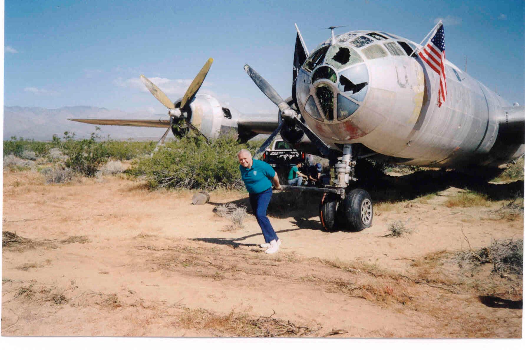 FiFi the b29, previously used for target practice in the desert, is now ...