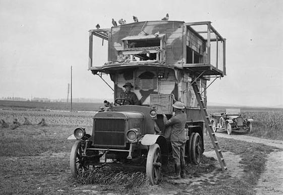 A British army bus