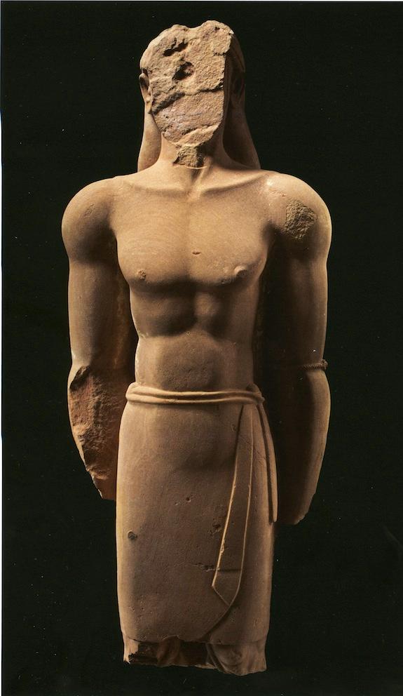 colossal sandstone statues