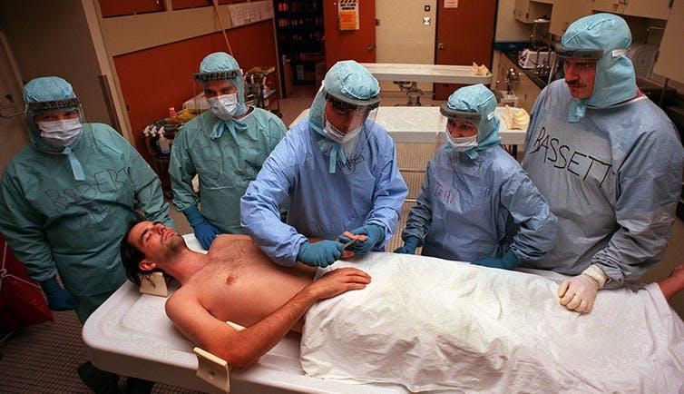 Mortuary science students