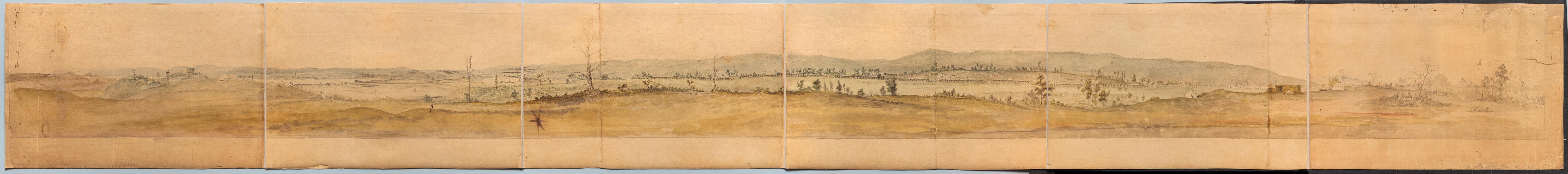 Full L'Enfant Watercolor of Verplancks Point 1782. Courtesy of MoAR.jpeg