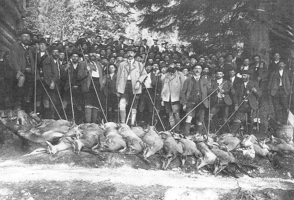 The archduke was a keen, if indiscriminate, hunter–seen here with a single day’s “bag.”