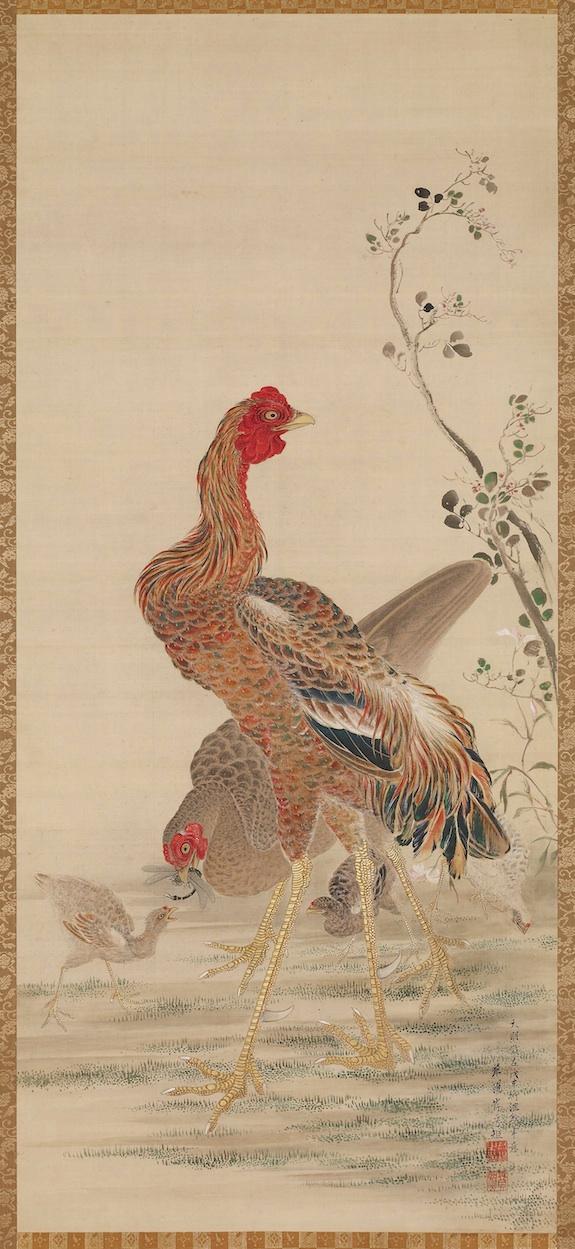 Rooster, Hen and Chicks