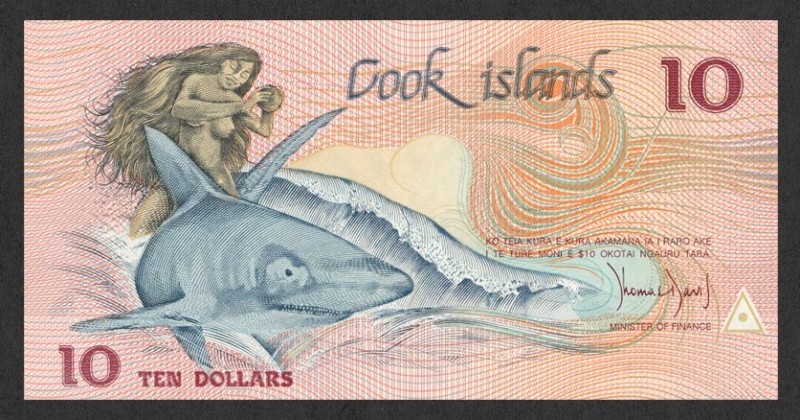 10 Dollars Cook Islands's Banknote