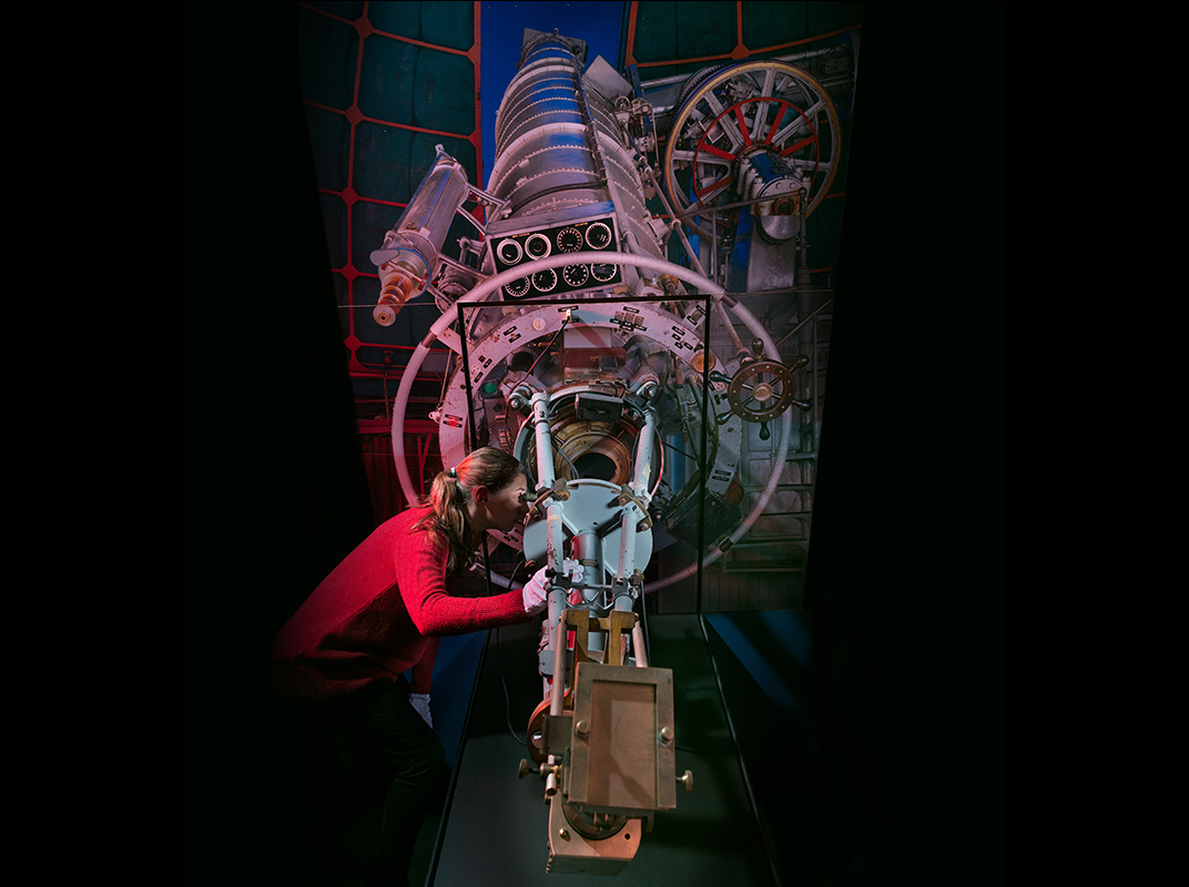 The author with the spectroscope