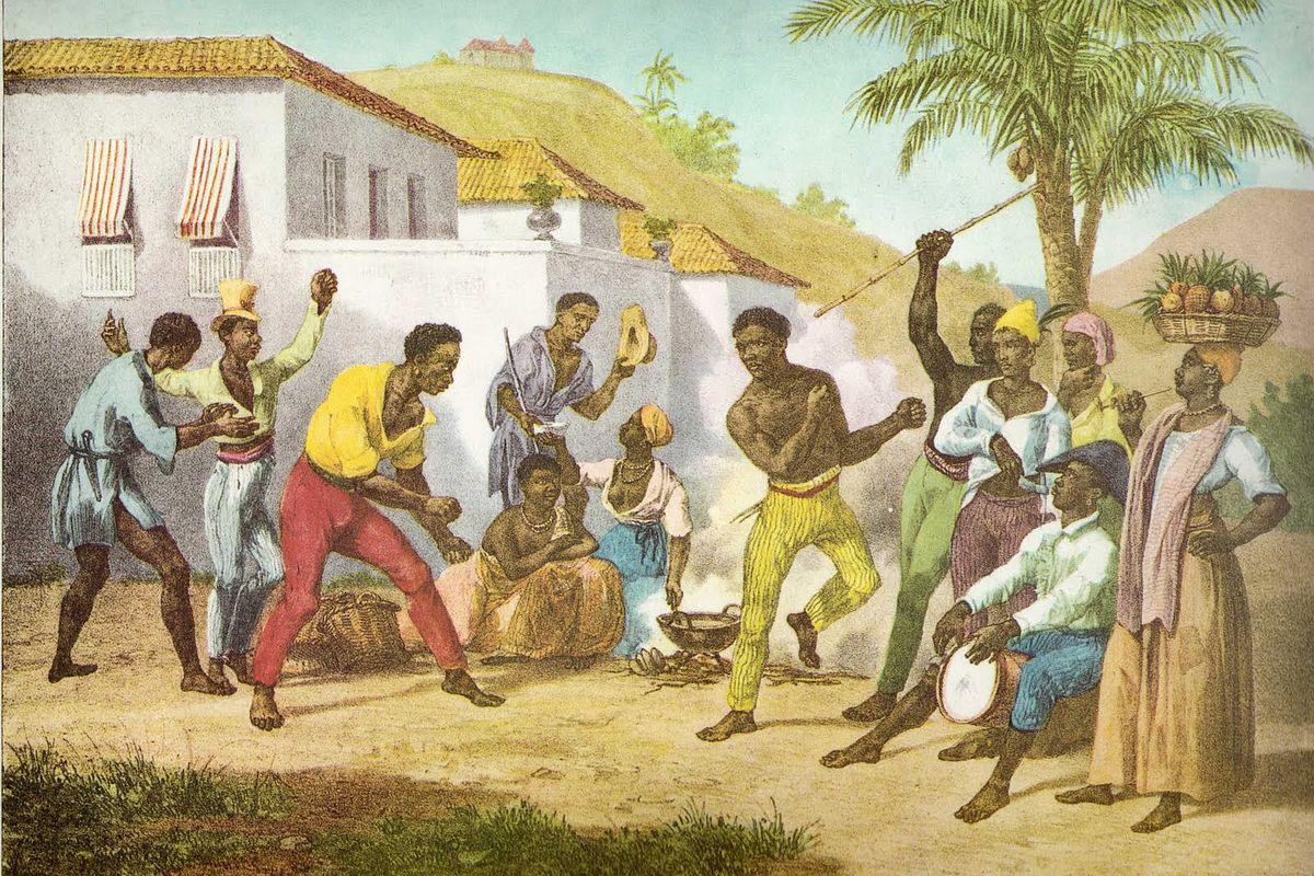 Capoeira game or war dance