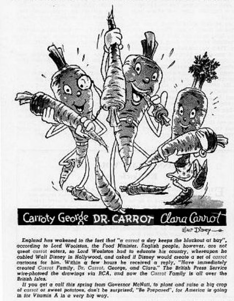 Disney’s animated cartoon carrot