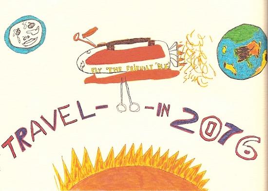 Michael Urena’s drawing of travel in the year 2076