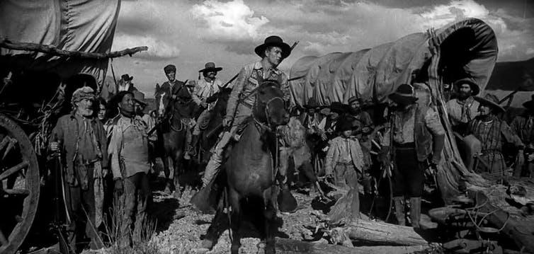 A still from ‘The Big Trail’