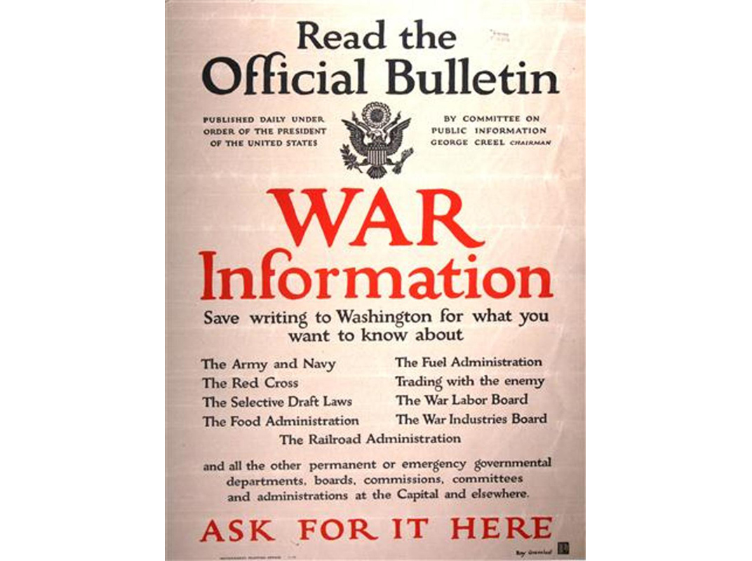 how woodrow wilsons propaganda machine changed american journalism war industries board definition