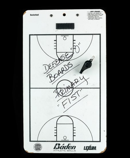Pat Summitt's clipboard