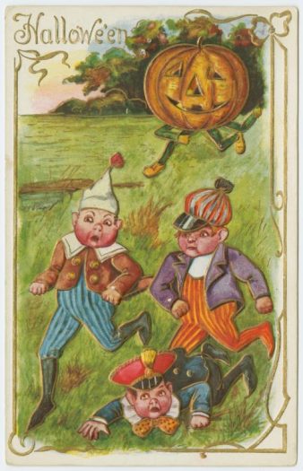 Teens used to terrorize smaller children on Halloween.