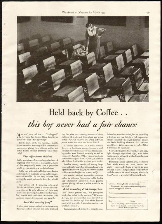 A 1933 Postum ad