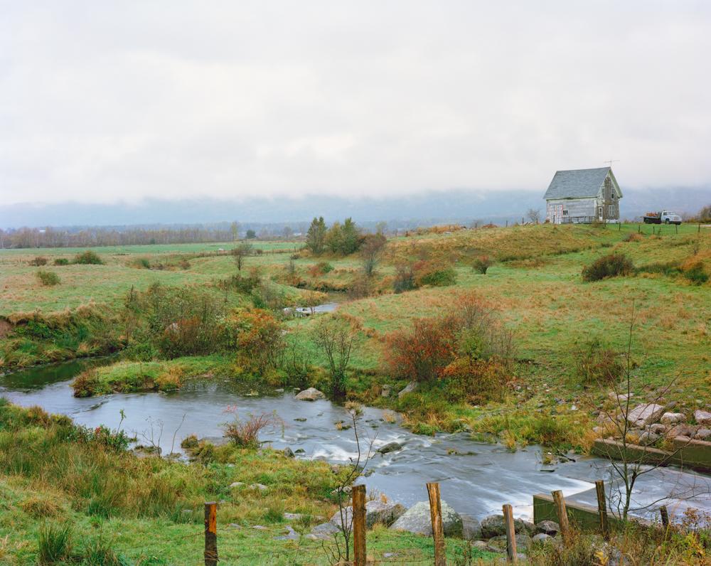 Stream and Farm Shed; Centrelea, Nova Scotia 2014.jpg