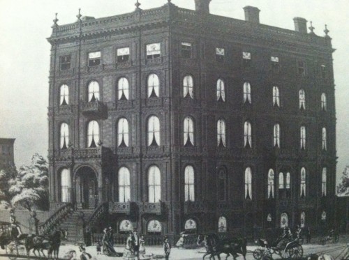 Madame Restell’s residence, on the northeast corner of 5th Avenue and 52nd Street.