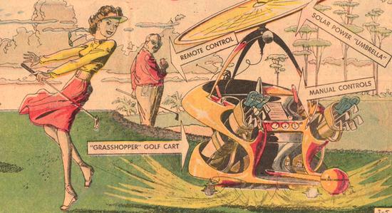 March 5, 1961 edition of the Sunday comic strip “Closer Than We Think” by Arthur Radebaugh