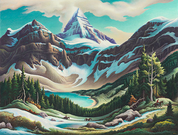 Trail Riders (1964-65), by Thomas Hart Benton