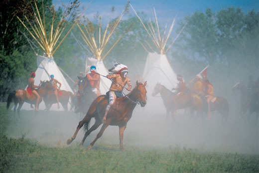 Reenactments carried out in the town of Hardin